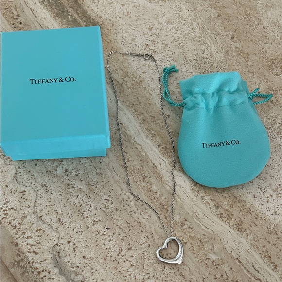 Tiffany & Co. Jewelry - Tiffany & Co. Silver Open Heart Necklace